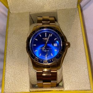 Blue and Gold Invicta Watch